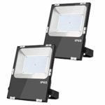 2 PCS DC 24V 12V LED Flood Light 50W 5500LM Daylight White Outdoor Security Floodlight Lamp, IP65 Outside Waterproof 6500K