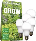 MiracleLED 604446 Full Spectrum Daylight LED Grow Light, Replaces 100W (4-Pack)