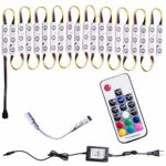 Window Storefront LED Light kit, 10FT 60LED 5050 RGB Waterproof Decorative Light for Letter Sign Advertising led Injection Module Light with Remote