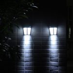 Clearance Tuscom Modern 6LED Solar Power Light Sensor Wall Light,for Living Room Hallway Path Landscape Fence Yard Lamp (Cool White)