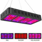 1200w LED Grow Light with Veg&Bloom Switch,GREENGO 3 Chips LED Plant Grow Lamp Full Spectrum with Daisy Chain for Indoor Plants Veg and Flower (LED Grow Light)