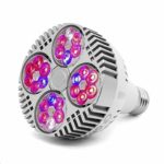 CANAGROW 35W LED Grow Light Bulb, Grow Lights for Indoor Plants, E26 Plant Grow Light Bulb, Grow Lamp for Hydroponic Greenhouse Succulent Flower Veg and Bloom