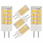 GY6.35 G6.35 LED Bulb GY6.35 Bi-pin Base 5W AC/DC 12V Warm White 2700K-3000K G6.35/GY6.35 Base T4 JC Type LED Halogen Incandescent 40W Replacement Bulb Not-Dimmable (5-Pack)