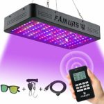 FAMURS 1200W LED Grow Light, Remote Control-Series Grow Lamp with Timer/Thermometer Humidity Monitor and Adjustable Rope,Full Spectrum Plant Light for Indoor Plants Seeding Veg and Flower