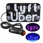 Seven Sparta Uber Lyft LED Light Signs for Car, Uber Flashing Hook for DC 12 V Car Cigarette Lighter (Uber & Lyft)