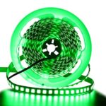 XUNATA 16.4ft LED Flexible Light Strip, 600 Units SMD 5054 LEDs(5050 Upgraded), 12V DC Waterproof IP67 Light Strips, LED Ribbon, DIY Christmas Home Kitchen Indoor Party Decoration (Green)
