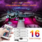 Drita Strip Super 4pcs 48 DC 12V Multicolor Music Car Interior LED Under Dash Atmosphere Neon Lights Kit with Sound Active Function and Wireless Remote Control