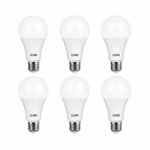 LUNO A21 Dimmable LED Bulb, 15W (100W Equivalent), 1600 Lumens, 2700K (Soft White), Medium Base (E26), UL & Energy Star (6-Pack)