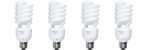 ALZO 27W Full Spectrum CFL Light Bulb 5500K, 1300 Lumens, 120V, Pack of 4, Daylight White Light
