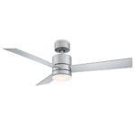 Modern Forms FR-W1803-52L-TT Axis 52″ Three Blade Indoor/Outdoor Smart Fan with 6-Speed DC Motor and LED Light, Titanium Silver. With IOS/Android App
