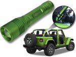 Jeep Wrangler Accessories Mojito Colored LED Flashlight with Roll Bar Holster. Holster fits Jeep Jk rollbar also. Color match is for 2018-2019 Jeep JL Accessories, Ultra Bright, 1000 Lumens, Zoomable