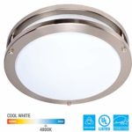 KOR 12-Inch LED Ceiling Light Fixture – 15W, 1050lm, 4000K (Cool White) Dimmable Light Energy Efficient and Easy Installation – Ideal for Living Room Bedroom Kitchen Hallway