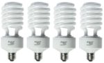 ALZO 45W Joyous Light Full Spectrum CFL Light Bulb 5500K, 2800 Lumens, 120V, Pack of 4, Daylight White Light