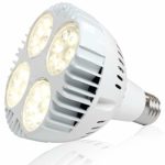 35W Full Spectrum LED Grow Bulb, 300W Equivalent Grow Light for Indoor Plants, Sunlike Plant Light Bulb for Hydroponics Greenhouse Indoor Gardening, Natural Sunlight White, Full Cycle