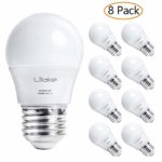 Litake A15 LED Appliance Light Bulbs,5W A15 LED Bulbs, 50W Equivalent Ceiling Fan Light Bulbs, Soft White/3000K E26 LED Bulbs, 500LM, Non-Dimmable (8 Pack)