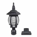 Kemeco ST6220Q-H LED Cast Aluminum Solar Post Light Fixture with 3-Inch Fitter Base for Outdoor