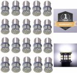 CARGO LED 20 Pcs Extremely Super Bright 1156 1141 1003 1073 BA15S 7506 50 SMD 3014 LED Replacement Light Bulbs for RV Indoor Lights 6000K Xenon White(12V DC)