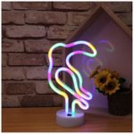 Parrot Neon Signs Neon Lights with Holder Base Decor Light,LED Parrot Sign Shaped Decor Light,Marquee Signs/Wall Decor for Luau Summer Party Table Decoration Children Kids Gifts