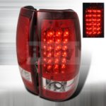 Spec-D Tuning LT-SIV03RLED-TM Chevy Silverado Red LED Tail Lights Lamps