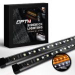 OPT7 2pc 48″ Side Kick Running Board LED Strips w/Amber Turn Signal, DRL, and White Courtesy Light