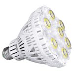[UPDATED] SANSI 40W LED Light Bulb, 300-350W Equiv, 5000K Daylight, 5500lm Bright Bulb, Non-Dimmable, CRI 80, E26 to E39 adapter, BR30 Floodlight for Warehouse Church Barn Supermarket Logistic Center