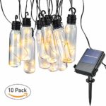 YAOAWE Outdoor String Lights WaterproofCertification Hanging LED Solar String Lights Bulb UL
