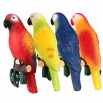 Sonmer Outdoor Solar Power Parrot LED Night Light, Waterproof IP44,for Garden Patio Path Decor(Pack of 4)