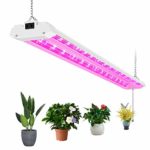 AntLux 4ft LED Grow Lights 50W Full Spectrum Integrated Growing Lamp Fixtures for Greenhouse Hydroponic Indoor Plant Seedling Veg and Flower, Plug in, ON/Off Pull Chain Included