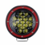 Z-OFFROAD 5” Round LED Driving Light 51W 5100lm Red Spot Fog Lamp Off Road Pod Lights LED Work Light Bar for Car Trucks Tractor SUV ATV Jeep