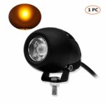 SAMLIGHT 1 PACK 2 inch 20W Round Led Fog lights 7D 3000K Amber Spot Beam Led Pods Light Small Off Road Driving Led Work Lights for Motorcycle Jeep SUV Truck Wrangler Boat Tractor