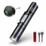 WUBEN Super Bright Tactical Flashlight, USB Rechargeable (18650 Battery Included), IPX8 Water-Resistant, 1200 Lumens OSRAM P9 LED, 5 Light Modes for Camping and Hiking, L50