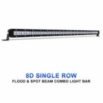 Rigidhorse LED Light Bar 52 Inch 300W Single Row Flood & Spot Beam Combo 50000LM Off Road LED Light Bar Driving Light for Jeep Pickup SUV ATV UTV Truck Roof Bumper, 2 Years Warranty