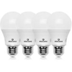 Great Eagle A19 LED Light Bulb, 9W (60W Equivalent), UL Listed, 4000K (Cool White), 825 Lumens, dimmable, Standard Replacement (4 Pack)