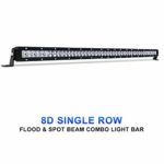 Rigidhorse LED Light Bar 42 Inch 240W Single Row Flood & Spot Beam Combo 40000LM Off Road LED Light Bar Driving Light for Jeep Pickup SUV ATV UTV Truck Roof Bumper, 2 Years Warranty