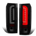 Pair Tinted Housing 3D LED Bar Tail Brake Light Lamps for Ford F150/F250/F350/Bronco/F Super Duty Styleside 90-97