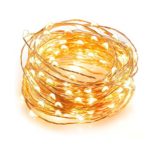 String Light KimloogOutdoor String Lights Dimmable 100 LEDs String Lights, 33ft Copper Wire Light,Waterproof Warm White UL Certified Perfect for Bedroom Patio Decorative Firefly Lights