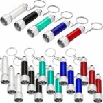 Tatuo 20 Pieces Mini Flashlights Keychain 5 Bulbs LED Keychain for Camping Kids Party Favors (Style 1)
