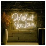 Do What You Love LED Neon Sign Lights Art Wall Decorative Lights16.5”x11.7 (Do What You Love-Warm White)