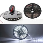 Grandview 12V SMD 5050 16.4 Ft (5M) 300leds Led Strip Lights Waterproof Led Rope Light White Flexible Tape Light for Kitchen, Closet, Mirror, Ceiling, Indoor and Outdoor-No Power Supply