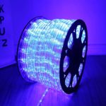 YULIANG 100 feet 1/2″ Thick 110V 2-Wire Waterproof LED Rope Light Kit for Background Lighting Christmas Lighting,Bridges,Eaves with UL Certified (100ft/30M)