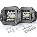 LED Light Bar DWVO 4.8Inch 2PCS 18W Triple Row 27000LM PCS Upgrated Chipset Flood Spot Combo Beam for Driving Lights Boat LED Work Lights