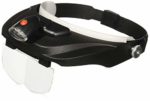 Carson Optical Pro Series MagniVisor Deluxe Head-Worn LED Lighted Magnifier with 4 Different Lenses (1.5X, 2X, 2.5X, 3X) (CP-60)