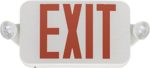Lithonia Lighting ECC R M6 R Exit/Emergency Sign, red letters, T20 Compliant