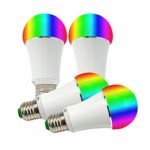 GreenDot Smart WiFi Multi-Colored Adjustable Dimmable LED Light Bulb – Compatible with Alexa & Google Assistant, No Hub Required, 7W (50W Equivalent), E26 (4Pack)