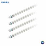 Philips LED UniversalFit 4-Foot T8 Tube Light Bulb 1800-Lumen, 5000-Kelvin, 16 (32-Watt Equivalent), Medium Bi-Pin G13 Base, Daylight, 4 Pack, 544296, 5000 Kelvin, 4 Piece