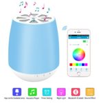LED Bluetooth Speaker,8Sanlione Smart App Wireless Bluetooth Speaker,Dimmable Control Night Light,Smartphones Touch Control LED Lamp With Wireless Speakers for Children bedroom, Party, Outdoor Camping