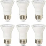 AmazonBasics Commercial Grade LED Light Bulb | 50-Watt Equivalent, Par16, Soft White, Dimmable, 6-Pack