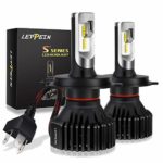 H4/9003/HB2 LED Headlight Bulbs leppein S+ Series Hi/Lo Beam 32xZES 2nd Chips 6500K 8000LM 60W Cool White All-in-one Conversion Kit