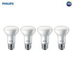 Philips LED Dimmable R20 Flood Light bulb with Warm Glow Effect: 450-Lumen, 2200-2700 Kelvin, 6-Watt (45-Watt Equivalent), E26 Base, Soft White, 4-Pack