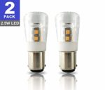 SRRB Performance 12V AC/DC BA15D LED Replacement 1004/1076 / 1142 Light Bulb for RV Camper Travel Trailer Motorhome 5th Wheels and Marine Boat (2 Pack, Warm White)